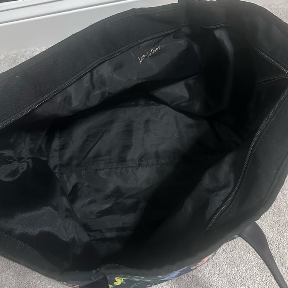 Victoria's Secret Black Tote with Floral Design - Picture 4 of 4